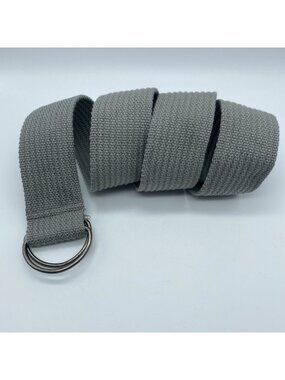 Unbranded Gray D-Ring Belt Men's Size M 41" Long 2" Wide Casual Durable